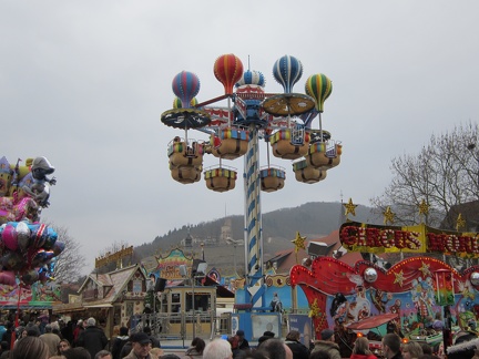 Carnival Ride with the Shriesheim Burg in the background